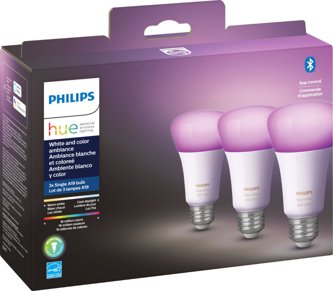 //// Philips Hue | Starter Kit Smart LED Bulb - White & Colour Ambiance - 3PK | 6674008