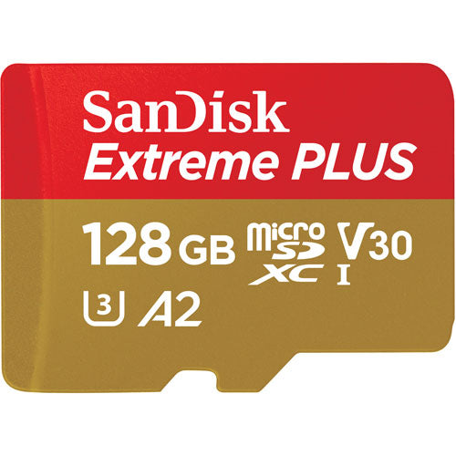 SanDisk | Extreme Plus 128GB 200 MB/s MicroSD Memory Card | SDSQSBD-128G-CN6MA