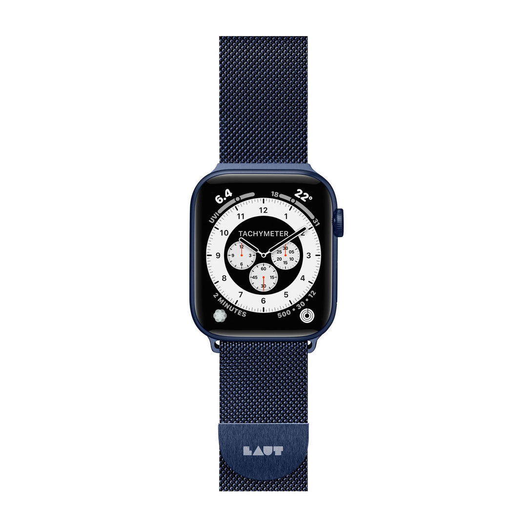 LAUT | STEEL LOOP for Apple Watch 42/44/45mm Series 1-8/SE/ULTRA - Navy | L_AWL_2ST_BL