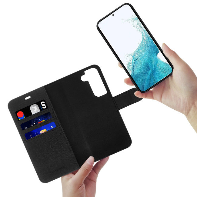 Blu Element | Folio 2 in 1 Wallet Case Samsung Galaxy S23 - Black/Black | 120-6704
