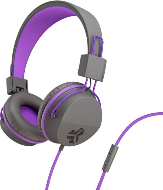 JLab | JBuddies Studio Kids Wired Over Ear Headphones - Purple/Gray | 106-1341