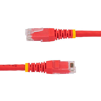 Startech | Cat6 Molded Ethernet Cable (650mhz 100w Poe Rj45 Utp) - 3 Ft - Red | C6PATCH3RD