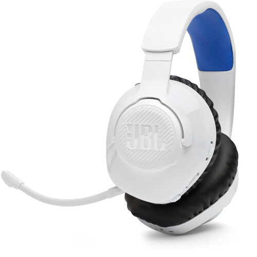 JBL | Quantum 360P 2.4 Ghz Wireless Over-ear Gaming Headset for PlayStation - White / Blue | JBLQ360PWLWHTBLUAM  | PROMO ENDS FEB 22 | REG. PRICE $199.99