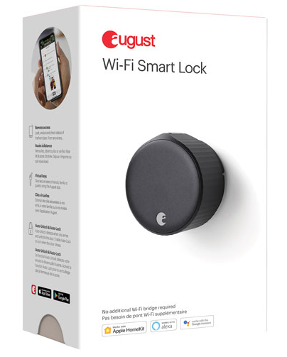 August | Wi-Fi Smart Lock (4th Generation) - Matte Black | AUG-SL05-M01-G01-C