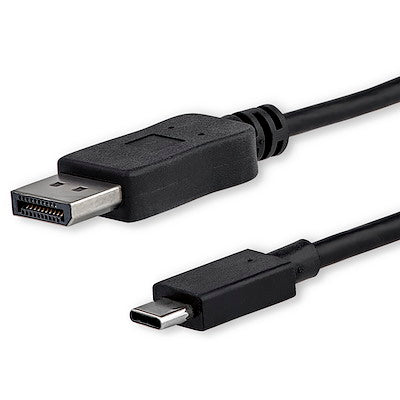 Startech | Displayport 1.2 (M) - USB-C (M) Cable - 1m / 3ft | CDP2DPMM1MB