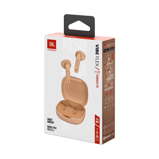 JBL | Vibe Flex Lifestyle Headphone True Wireless Flex - Beige | VFLEXBEGAM | JBL PROMO ENDS JAN 2 | REG PRICE $99.99