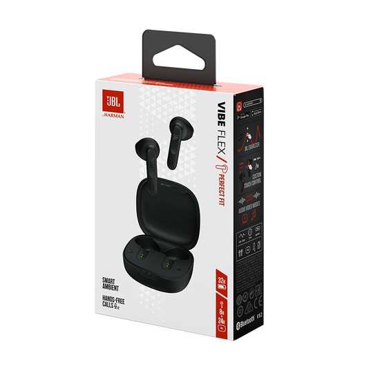 JBL | Vibe Flex - Lifestyle Headphone - True Wireless Flex - Black | VFLEXBLKAM