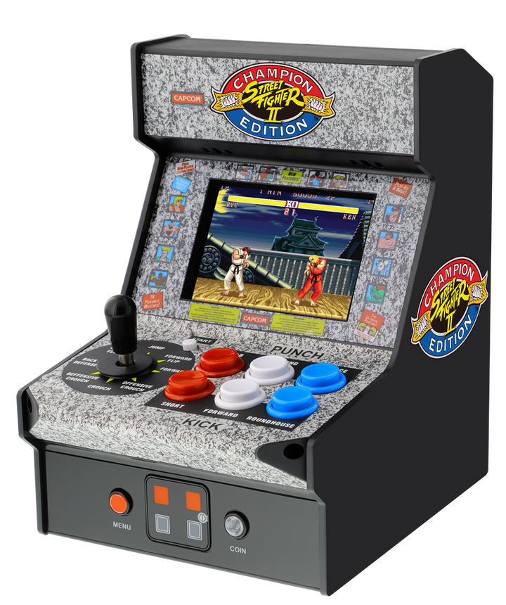 Dreamgear | Micro Player 7.5 Inch Collectible Tabletop Video Game - Street Fighter II 2 Champion Edition | DGUNL-3283