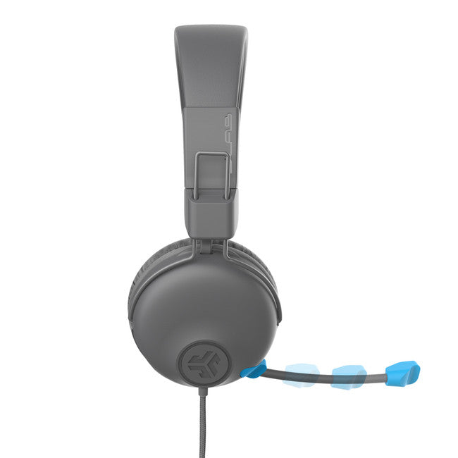 JLab | JBuddies Learn Wired On-Ear Headphones w/ Mic - Gray | 106-1639