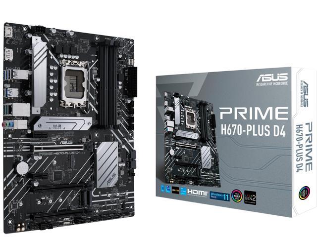 Asus | Motherboard H670 LGA1700 Max.128GB DDR4 PCIE ATX | PRIME H670-PLUS D4