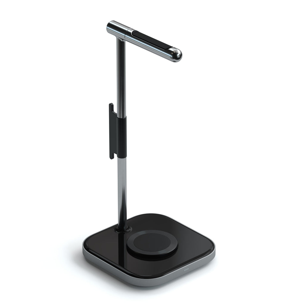 Satechi | 2in1 Headphone Stand with Wireless Charger - Space Gray | ST-UCHSMCM