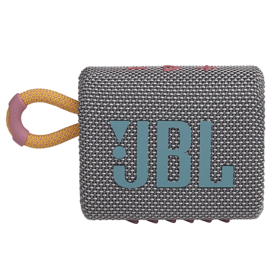 JBL | Go 3 Waterproof Bluetooth Wireless Speaker  - Gray | JBLGO3GRYAM
