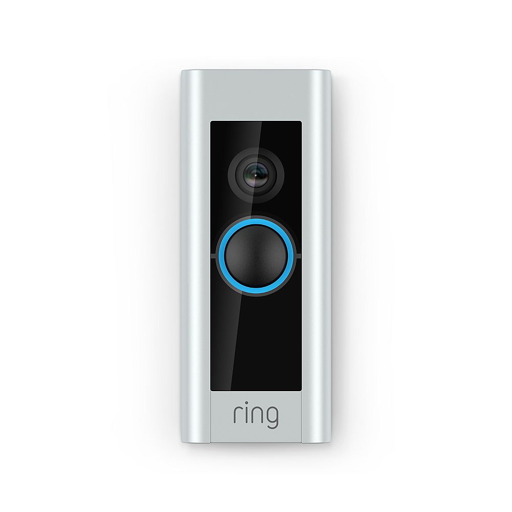 Ring | Wi-Fi Video Wired Doorbell Pro Satin Nickel | B08M248MB6