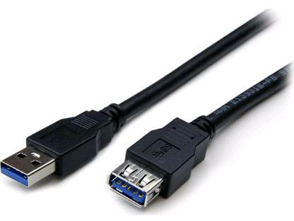 Startech | 2M / 6FT Black USB 3.0 Extension Cable M/F | USB3SEXT2MBK