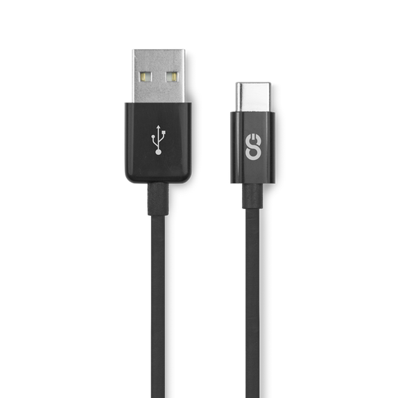 LOGiiX | Sync & Charge 30cm 1FT - USB-A to USB-C 2.0 - Black | LGX-12616