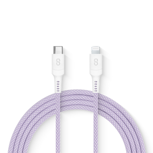 LOGiiX | Vibrance Connect USB-C to Lightning 5ft/1.5m - Purple | LGX-13328