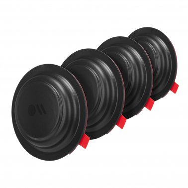 //// Case-Mate | Apple AirTag Black Tough Shell Sticker Mount - 4pk | CM046318 15-08810
