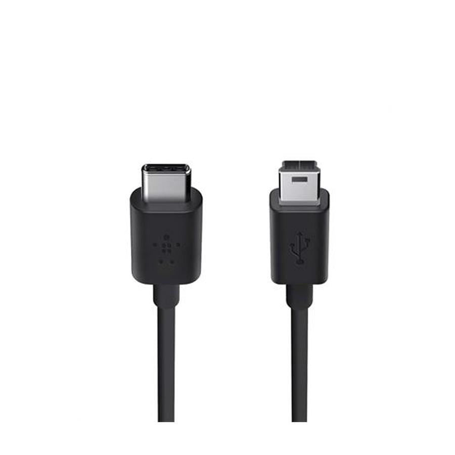 Belkin USB-C 2.0 to Mini-B charge cable, 6ft, black 1CLAF2CU034BT06B