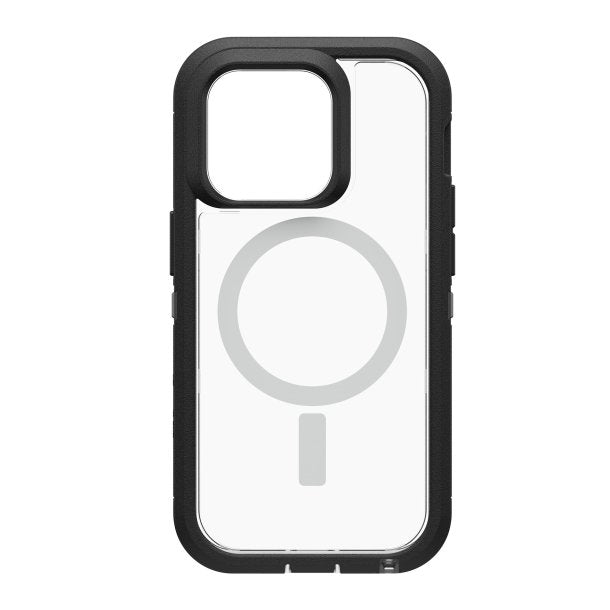 Otterbox | iPhone 14 Pro - Defender XT  MagSafe Clear Series Case - Clear/Black | 15-10304