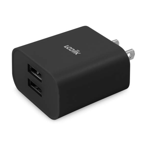 LOGiiX | Power Cube Classic Duo USB-A - Black | LGX-13205