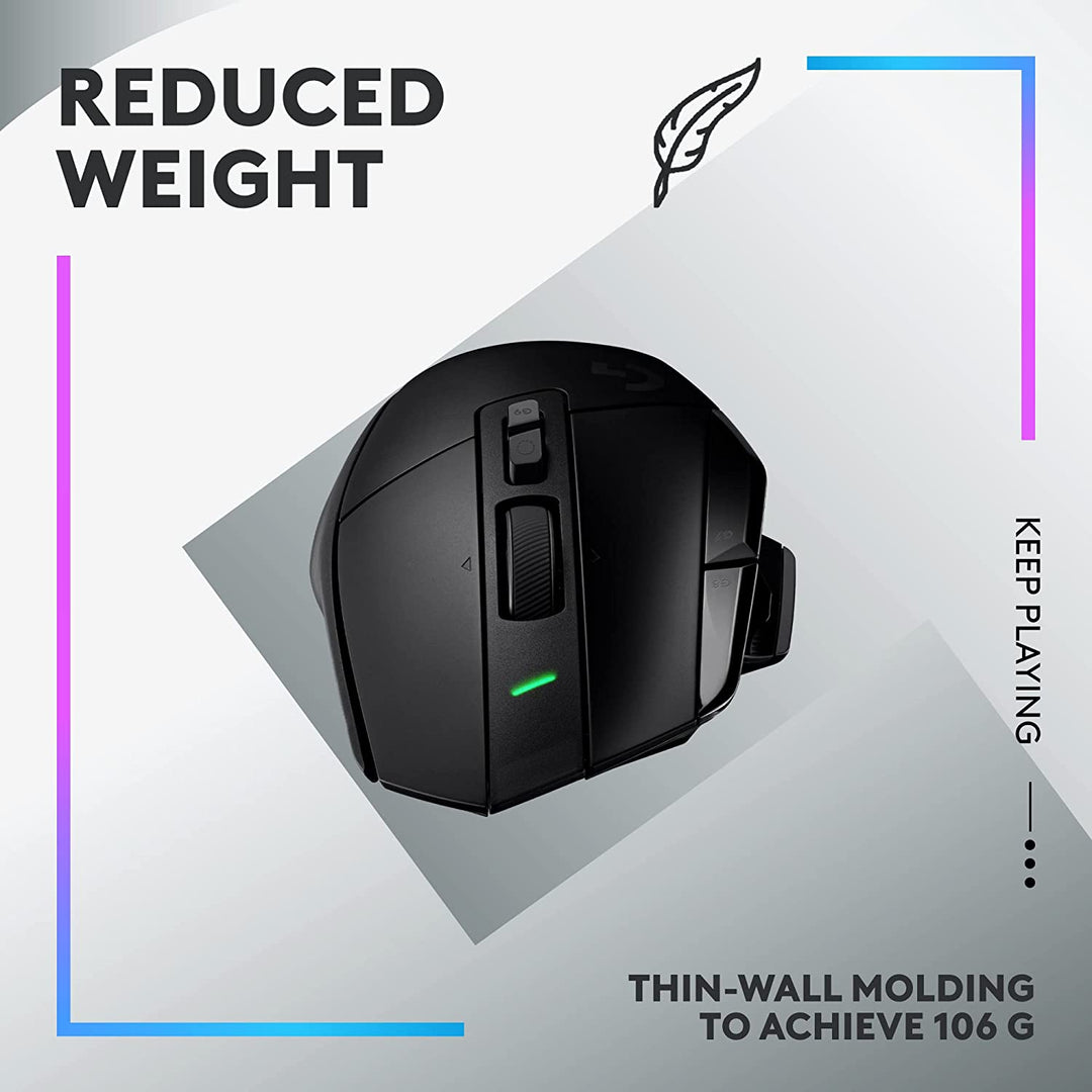 Logitech | G502 X PLUS 25000 DPI Wireless Optical Gaming Mouse Black | 910-006160