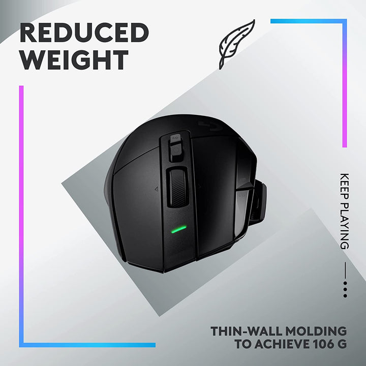 Logitech | G502 X PLUS 25000 DPI Wireless Optical Gaming Mouse Black | 910-006160