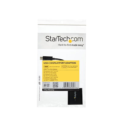Startech | USB-C (M) - VGA (F) Adapter - Black | CDP2VGA