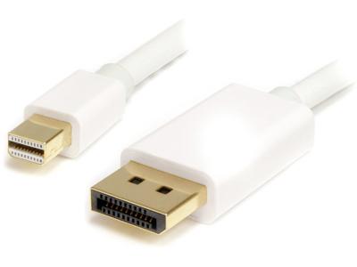 Startech | Mini Displayport 1.2 (M) - Displayport 1.2 (M) Cable - 2m / 6ft | MDP2DPMM2MW