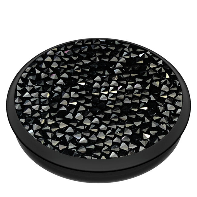 //// PopSockets | PopGrip (Complete Swappable PopGrip) Jet Black Crystal | 123-0054