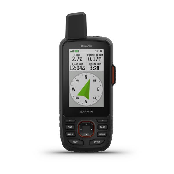 Garmin | GPSMAP Handheld Satellite Communicator Black/Orange 66i | 010-02088-01