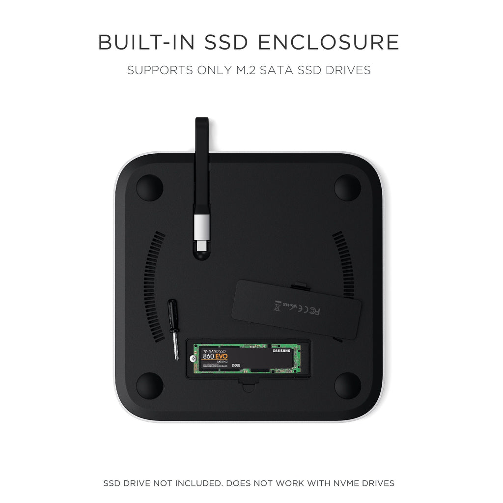 //// Satechi | Stand & Hub for Mac Mini w/ SSD Enclosure | ST-MMSHS