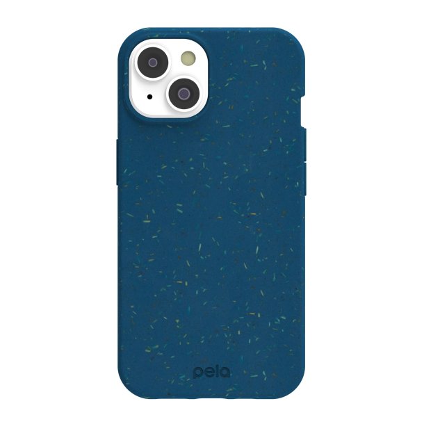 /// Pela | iPhone 15/14/13 Classic Protective Case Eco-Friendly/Compostable - Stormy Blue | 15-10628