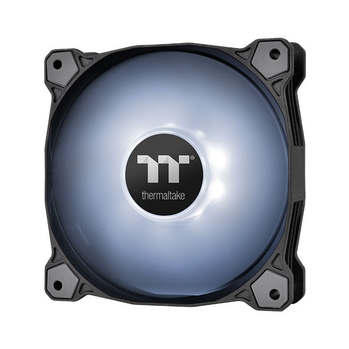 Thermaltake | Pure A12 120mm White LED PWM Controlled Hydraulic Bearing High Airflow High Performance Case/Radiator Fan CL-F109-PL12RE-B