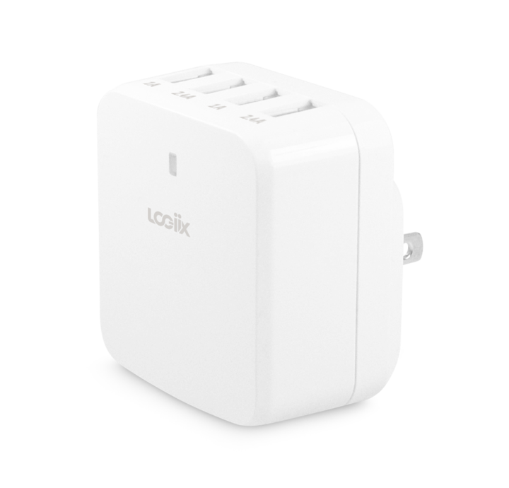 LOGiiX | Power Cube XL Classic 5V/3.4A Wall Charger - White | LGX-13136