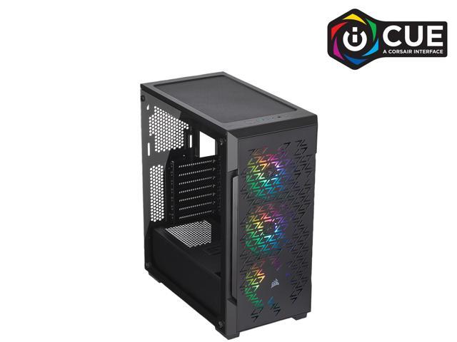 Corsair | iCUE 220T RGB Mid-Tower ATX Computer Case - Black | CC-9011173-WW