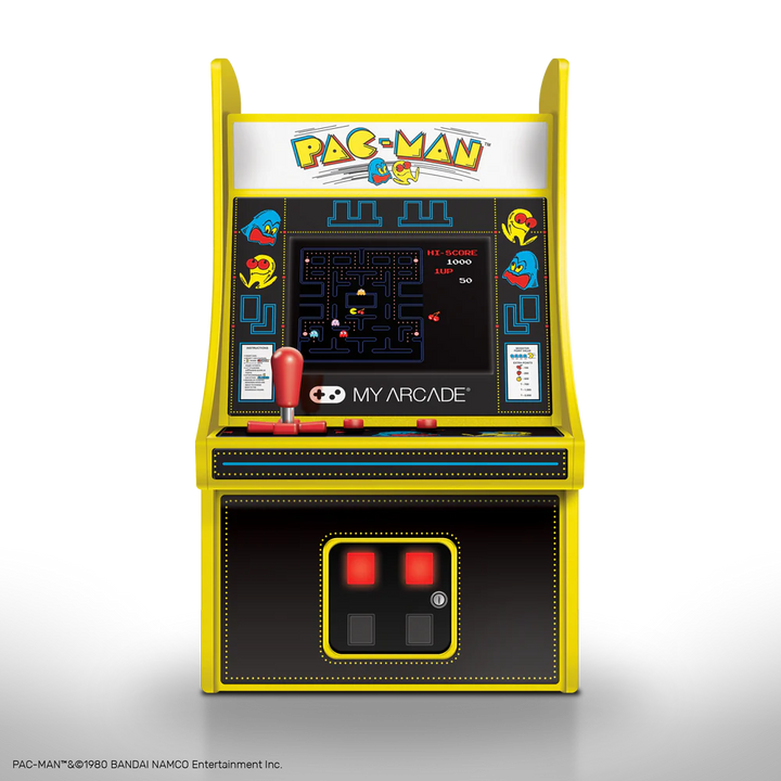 DreamGear | Collectible Retro Pac-Man 6.75" Micro Player Yellow & Black | DGUNL-3220