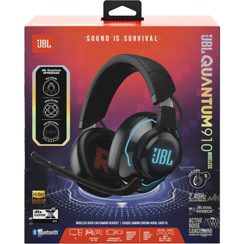 JBL | Quantum 910 Wireless Noise-Canceling Over-Ear Gaming Headset Black | JBLQ910WLBLKAM  | PROMO ENDS  APR.  25 | REG. PRICE $ 399.99