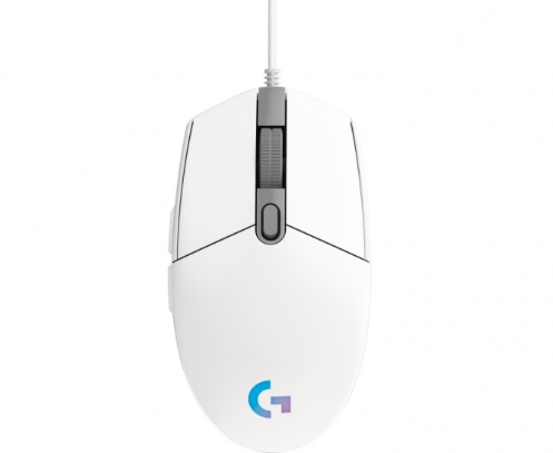 Logitech | G203 Lightsync 8000 DPI Optical Gaming Mouse - White | 910-005791