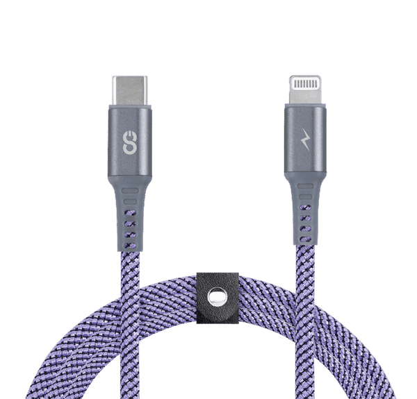 LOGiiX | Piston Connect Braid USB-C to Lightning 1.5M / 5FT - Purple | LGX-13514