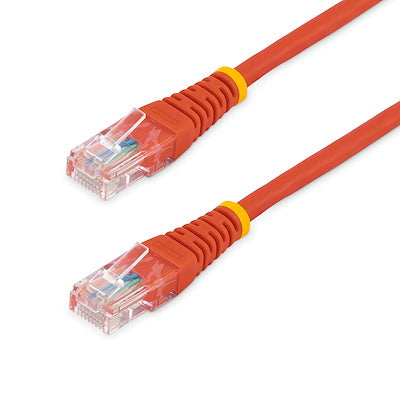 Startech | Cat5e Molded Patch Cable W/ Molded Rj45 Connectors 15ft/4.5m - Red | M45PATCH15RD