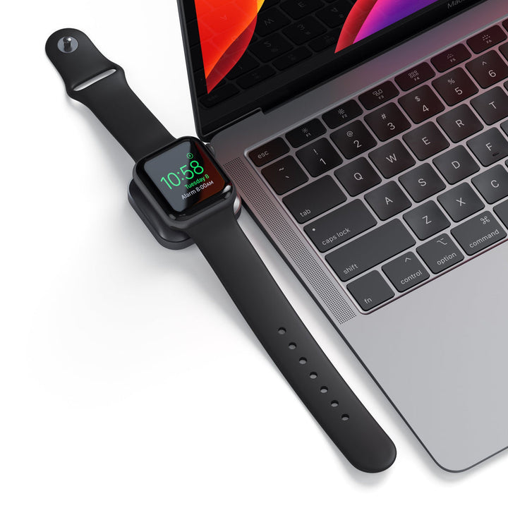 SO Satechi | USB-C Magnetic Charging Dock for Apple Watch- Space Gray | ST-TCMCAWM