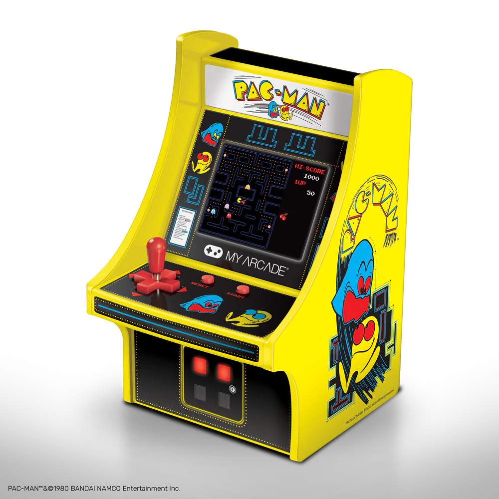 DreamGear | Collectible Retro Pac-Man 6.75" Micro Player Yellow & Black | DGUNL-3220