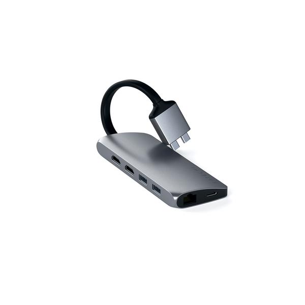 Satechi | Type-C Dual Multimedia Adapter- Space Grey | ST-TCDMMAM