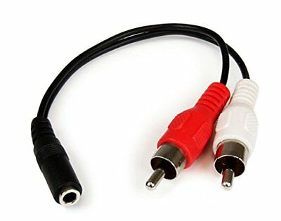 Startech | Stereo Audio Cable - 3.5mm (Female) to 2x RCA - 6in MUFMRCA