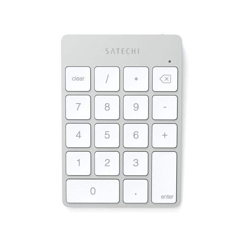 Satechi | Aluminum Slim Rechargeable Bluetooth Numeric Keypad  - Silver | ST-SALKPS