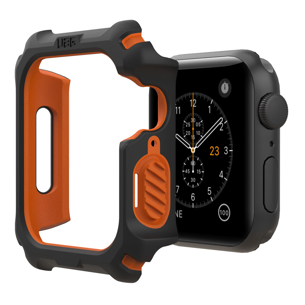 UAG | Apple Watch 44mm Black/Orange Case 15-06484