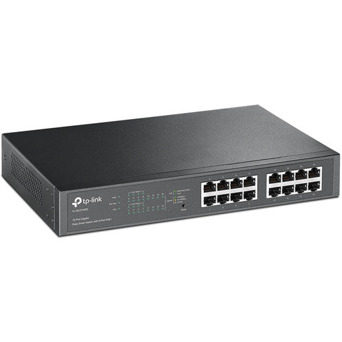 TP-Link | 16-Port Gigabit Desktop/Rackmount PoE+ Easy Managed Smart Switch, Steel case | TL-SG1016PE