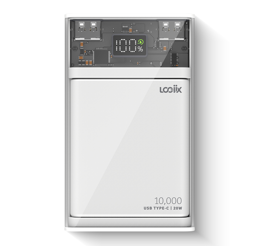 LOGiiX | Piston Power - Crystal Mag 10000 mAh - White | LGX-13511