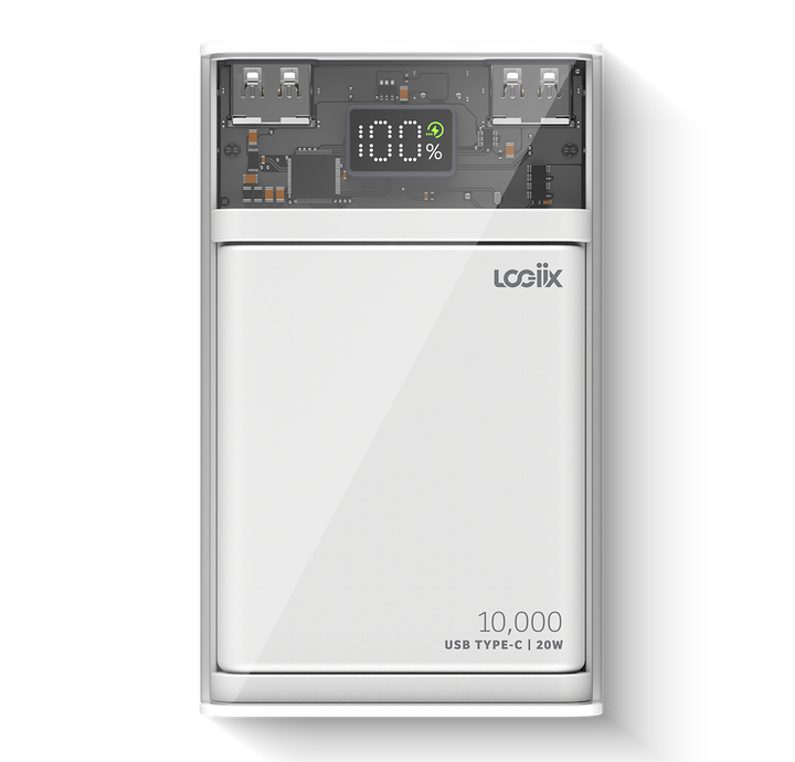 LOGiiX | Piston Power - Crystal Mag 10000 mAh - White | LGX-13511