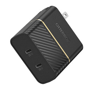 Otterbox | 50W Black Dual Port USB-C PD (20W) + USB-C PD (30W) Wall Charger | 15-08530